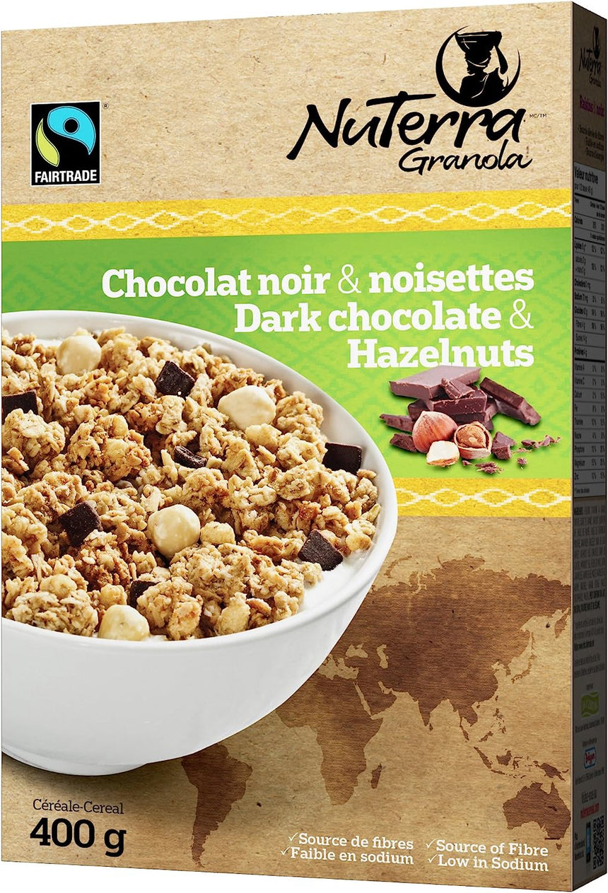 Dark Chocolate and Hazelnut Granola - Pack of 8